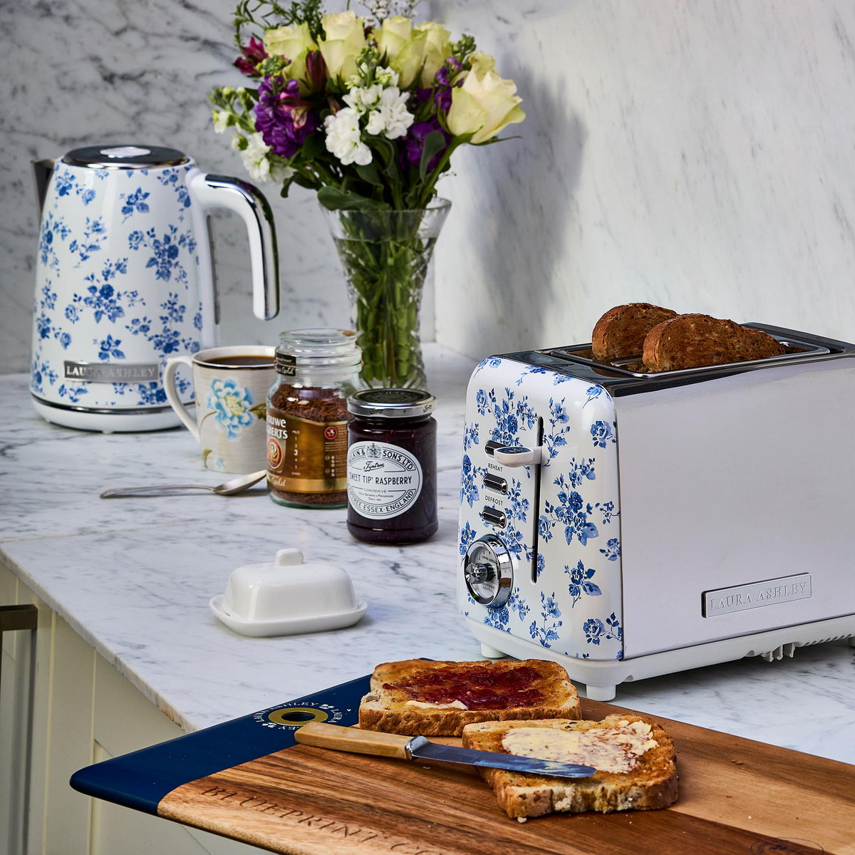 Laura Ashley 2-Slice Toaster, China Rose