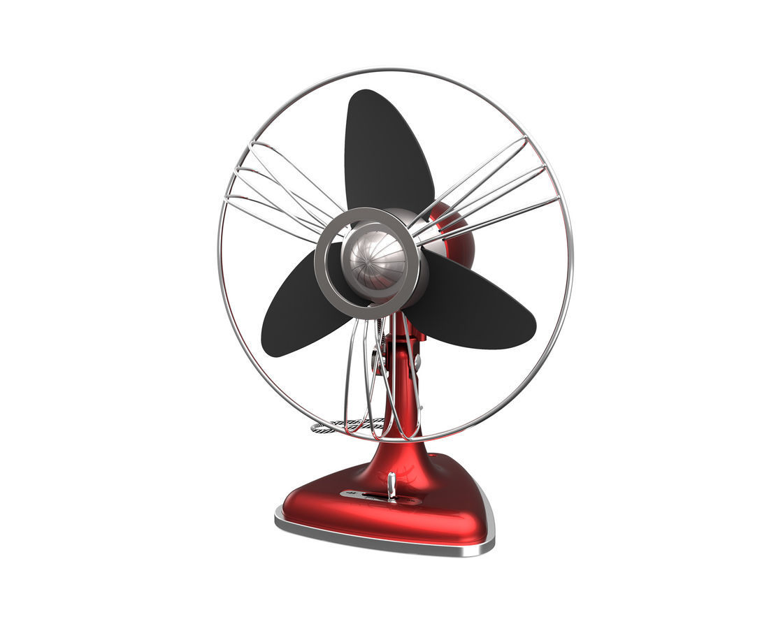 Swan 30cm Red Retro Eva Blades Desk Fan Gaf Control