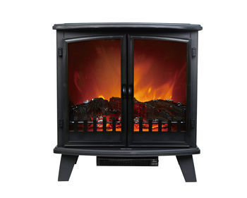 Heller 1800W Electric Double Door Fireplace Heater | GAF Control
